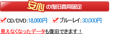 見えなくなったデータも復旧できます！
